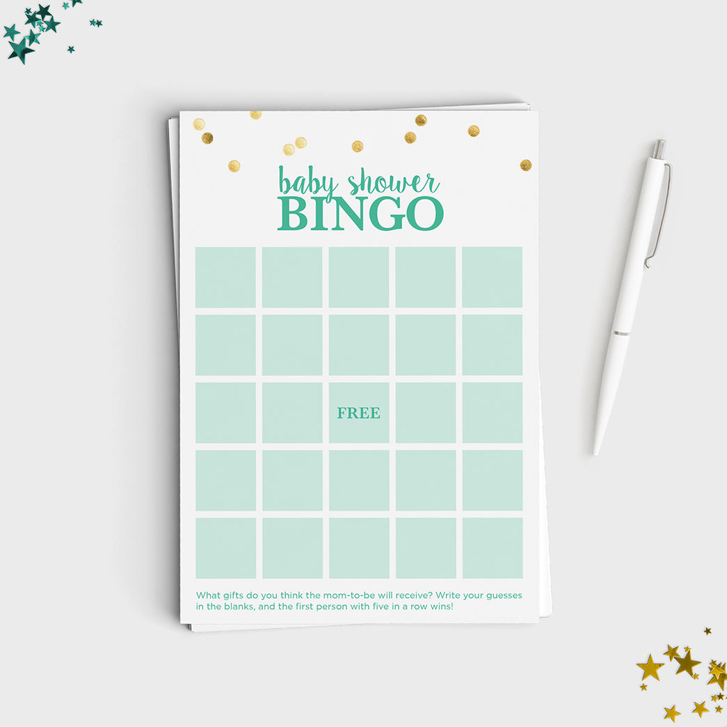 Baby Shower Game - Bingo 