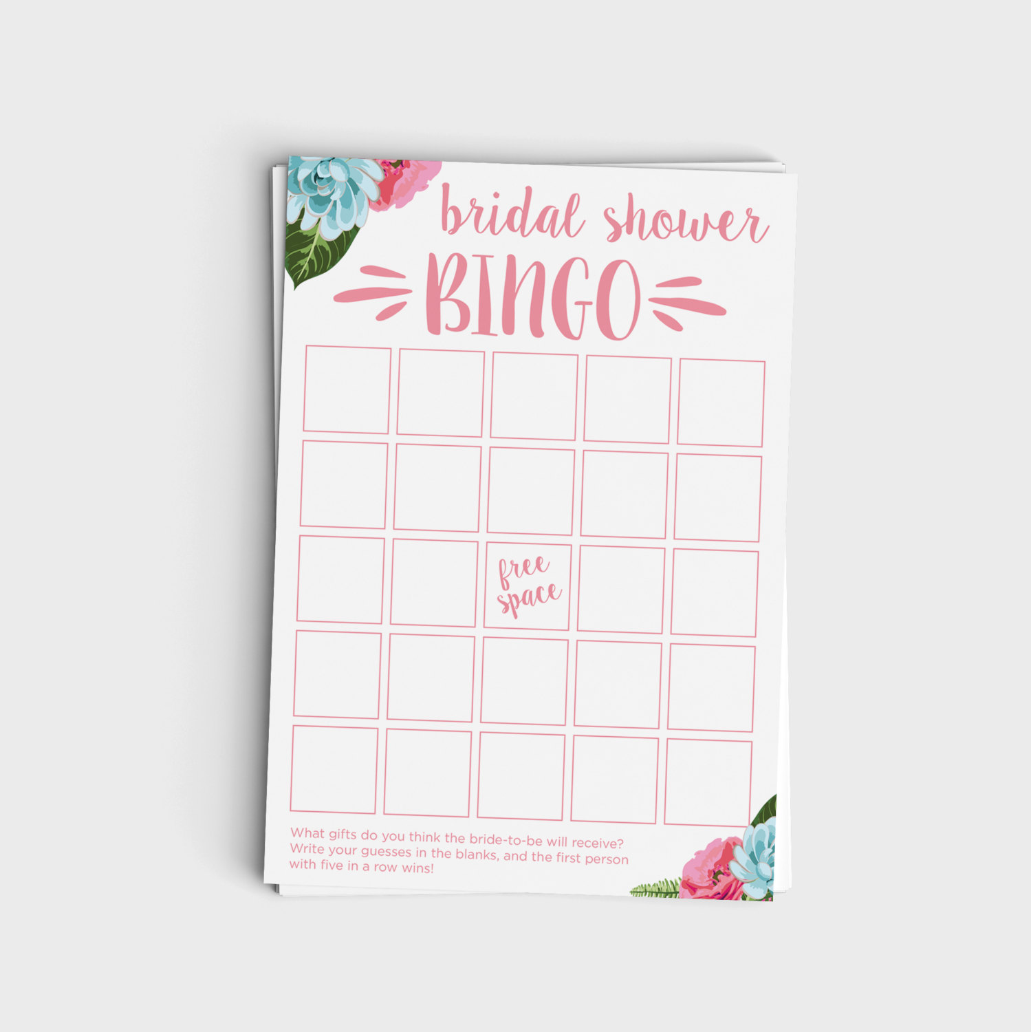 Bingo - Pink Floral 