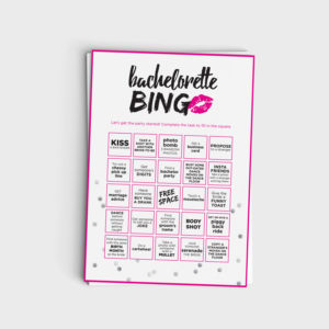 Fun Bachelorette Bingo Scavenger Hunt Game - Instant Download