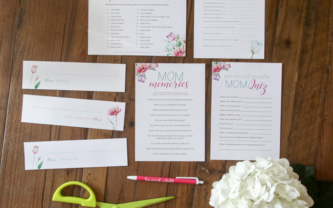 5 Printable Mother’s Day activities to celebrate Mom